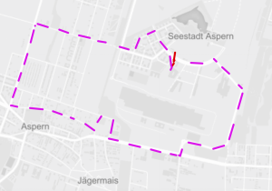 Kartenansicht der Testfahrt mit Messintervallen